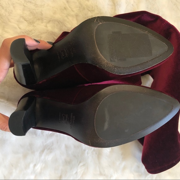 NEW Stuart Weitzman Velvet Over the Knee Boots - Picture 6 of 6